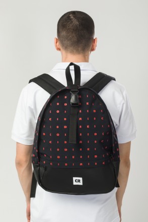 Рюкзак Standart Mini Структура Черный/Красный