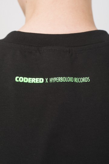 Футболка T+ CODERED X Hyperboloid Records 29/09/2018