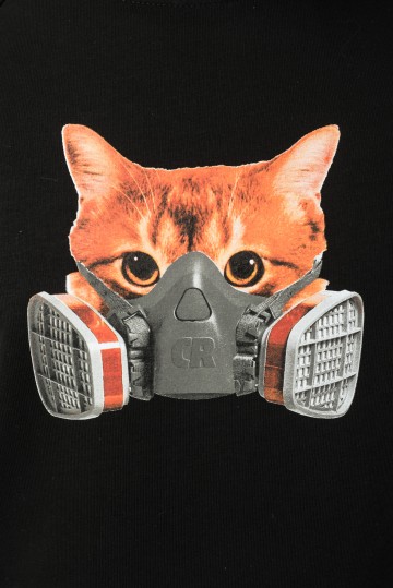 Толстовка-крюнек Firm Summer Respirator Mask Cat Черный