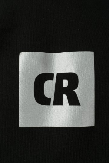 Firm Crew-neck Black CR Cube Logo Reflective