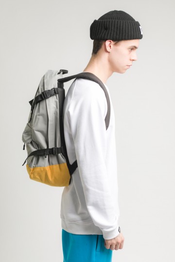 Action Backpack Ash Gray/Mustard Suede