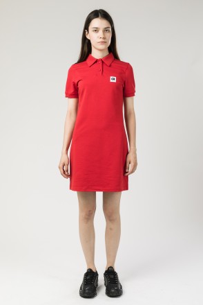 Платье с коротким рукавом Adress Красный