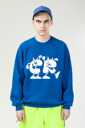 Firm Wide Crew-neck Bright Blue CRacore