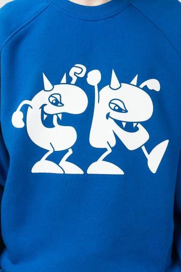 Firm Wide Crew-neck Bright Blue CRacore