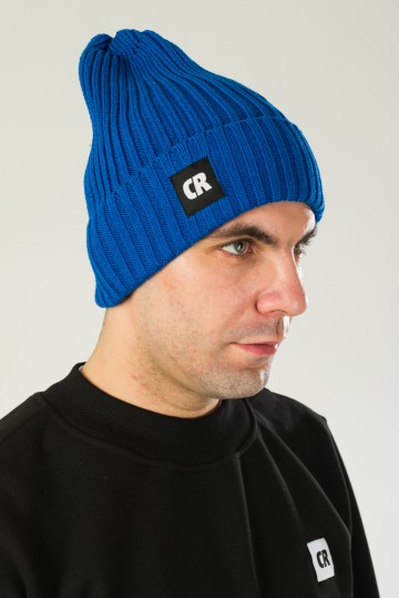 Rib Mix Hat Cornflower Blue