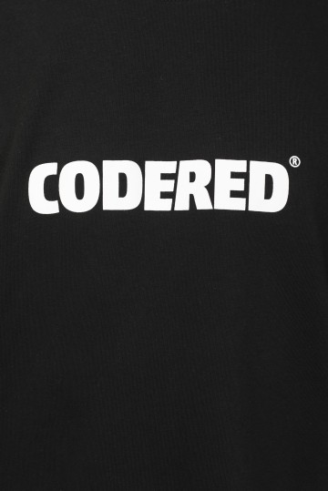 Regular Logo R T-shirt Black/White Print CODERED