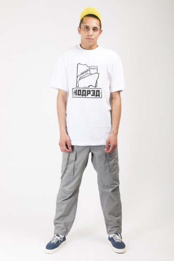Cargo Wide Trousers Mouse Gray