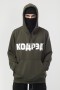 Толстовка Base Hoodie Wide Summer Лого TM Болотный/Белый принт КОДРЭД