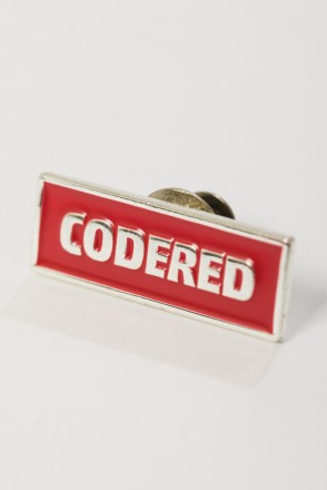 Значок Pin CODERED Красный