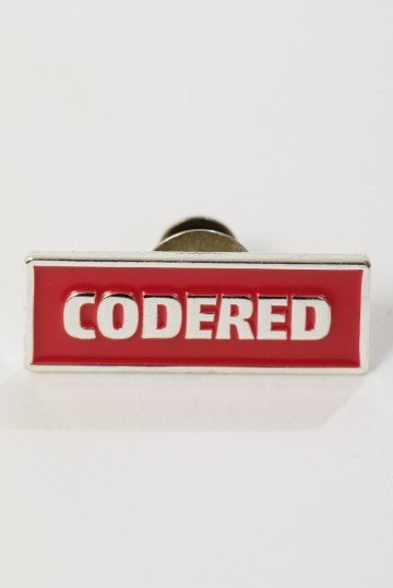 Значок Pin CODERED Красный