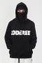 Толстовка Base Hoodie Wide Summer Logo R Чёрный/Белый принт CODERED