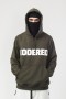 Толстовка Base Hoodie Wide Summer Logo R Болотный/Белый принт CODERED