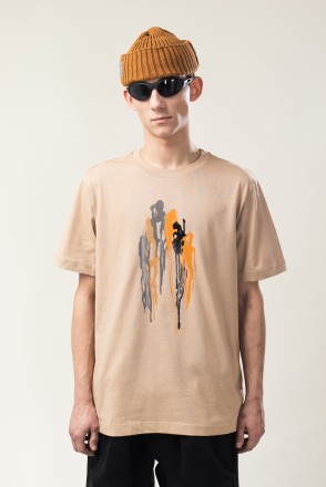 Футболка Regular КОДРЭД × Ведро Бежевый