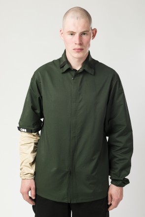 Мужская ветровка-рубашка 1SL COR Зеленый Темный