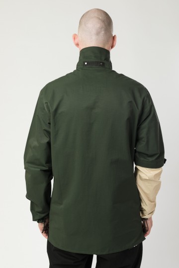 Мужская ветровка-рубашка 1SL COR Зеленый Темный