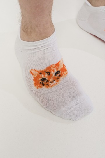 Носки короткие Cat Sock Short Белый